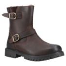 Cotswold Tetbury Size 5 Womens Brown Waterproof Zip Non Safety Work Boots
