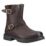 Cotswold Tetbury Size 5 Womens Brown Waterproof Zip Non Safety Work Boots