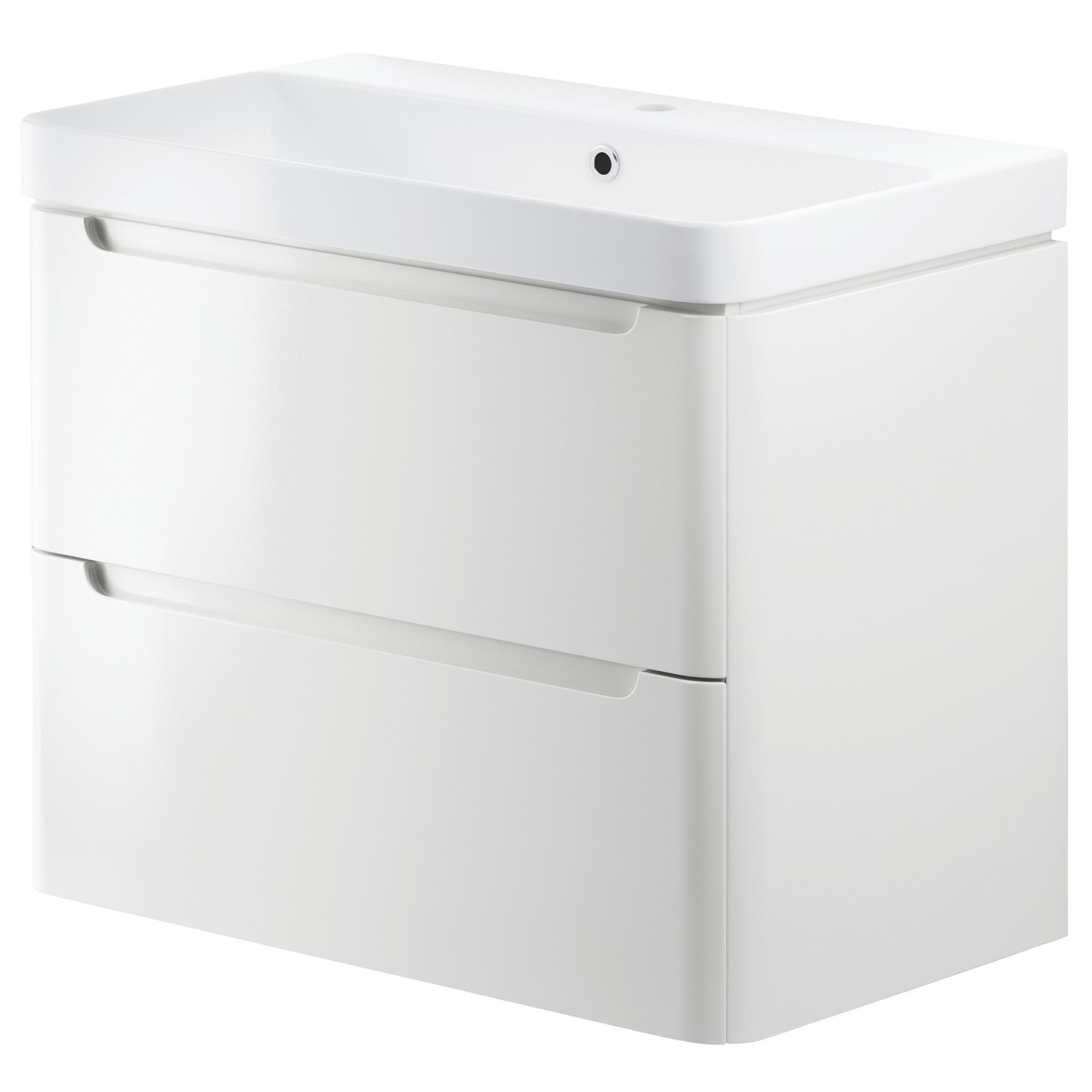 Wall-Hung Vanity Unit & Basin Gloss White 805mm x 460mm x 662mm (907PJ)