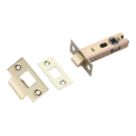 Smith & Locke Polished Brass Tubular Mortice Latch 79.35mm Case - 57mm Backset