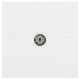 British General 900 Series 1-Gang Isolated Coaxial TV Socket White