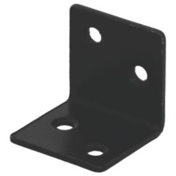 Magnodur Angle Brackets Black 30mm x 30mm x 30mm 10 Pack