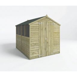 Mercia Value Double Doors 6' x 7' 6" (Nominal) Apex Overlap Timber Shed