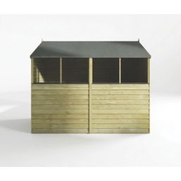 Mercia Value Double Doors 6' x 7' 6" (Nominal) Apex Overlap Timber Shed