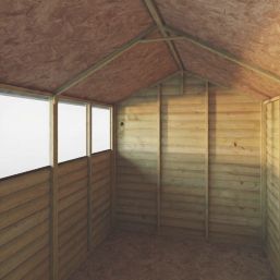 Mercia Value Double Doors 6' x 7' 6" (Nominal) Apex Overlap Timber Shed