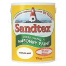 Sandtex   Illustrated White Masonry Ultra Smooth Masonry Paint 5Ltr