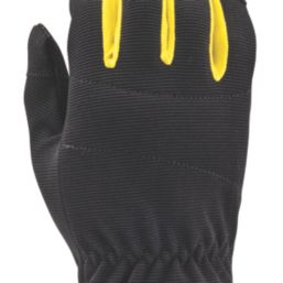 Stanley Pull-On Touchscreen Padded Performance Gloves Black / Yellow Large