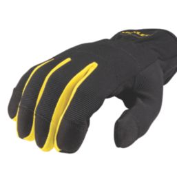 Stanley Pull-On Touchscreen Padded Performance Gloves Black / Yellow Large