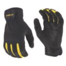 Stanley Pull-On Touchscreen Padded Performance Gloves Black / Yellow Large