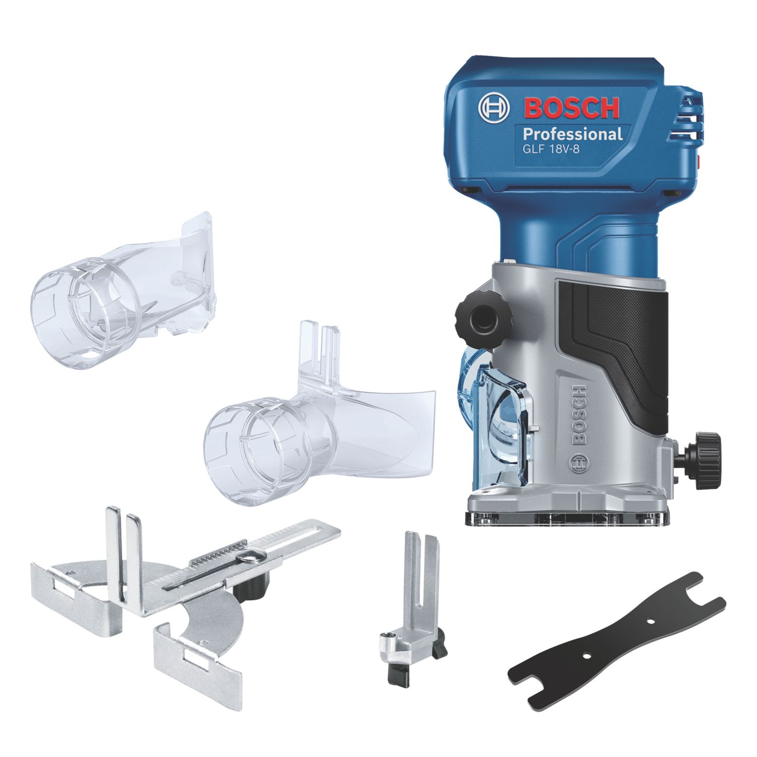 Bosch GLF 18V-8 18V Li-Ion AMPShare 6mm & 8mm Brushless Cordless Trim Router - Bare (908CK)