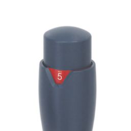 Reina Modal TRV 15mm x 15mm Anthracite Corner & L/S Designer Thermostatic Radiator Valve & Lockshield