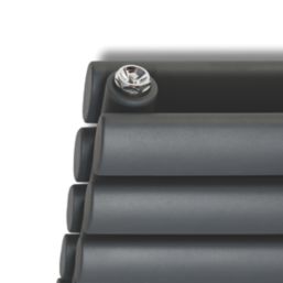 Ximax Fortuna Duplex 410mm x 1200mm 3034BTU Anthracite Horizontal Designer Radiator