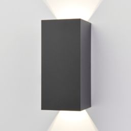 LAP  Outdoor LED Adjustable Up & Down Wall Light Matt Black 12.5W 610lm