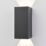 LAP  Outdoor LED Adjustable Up & Down Wall Light Matt Black 12.5W 610lm