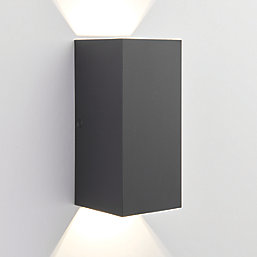 LAP  Outdoor LED Adjustable Up & Down Wall Light Matt Black 12.5W 610lm