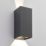 LAP  Outdoor LED Adjustable Up & Down Wall Light Matt Black 12.5W 610lm