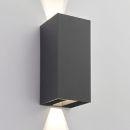 LAP  Outdoor LED Adjustable Up & Down Wall Light Matt Black 12.5W 610lm