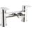 ETAL Water Polished Chrome 130mm Deck Mounted Lever 2 Tap Holes Bath Mixer Tap