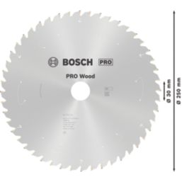 Bosch PRO Wood Thin Kerf Circular Saw Blade 250mm x 30mm 48T