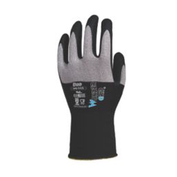 Wonder Grip WG-555 DUO Protective Work Gloves Black / Grey Large