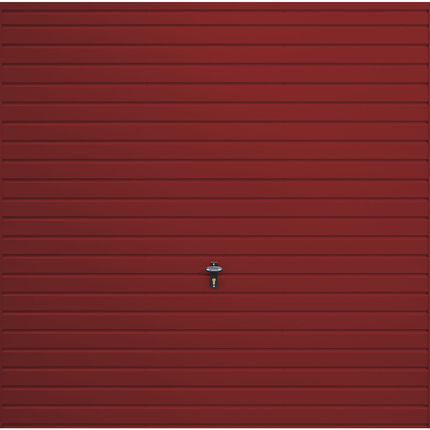 Gliderol Horizontal 7' x 7' Non-Insulated Frameless Steel Up & Over Garage Door Ruby Red (908VP)