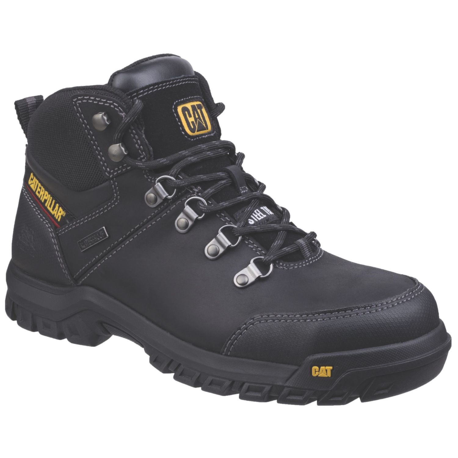 CAT Framework Size 13 Black Waterproof Steel Toe Cap Safety Boots (908XP)