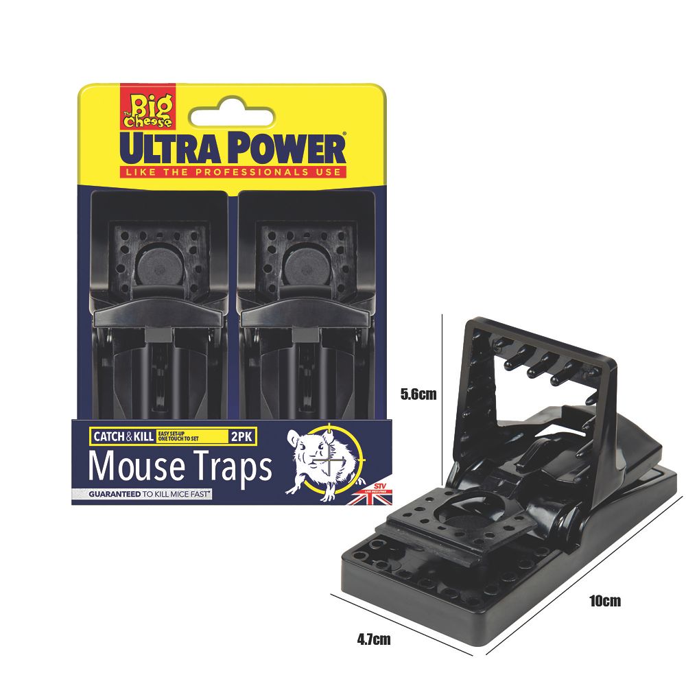 Pest-Stop Easy-Set Plastic & Metal Mouse Trap Box - Screwfix