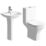 Smooth Y Square 1 Tap Hole 560mm Basin & Toilet Set