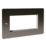 LAP  4-Module Modular Faceplate Black Nickel