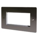 LAP  4-Module Modular Faceplate Black Nickel