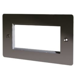 LAP  4-Module Modular Faceplate Black Nickel