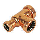 Tectite Sprint  Copper Push-Fit Reducing Tee 22 x 15 x 22mm
