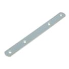 Hafele Door Panel Connecting Plates Zinc-Plated  192mm x 19mm x 3mm 2 Pack