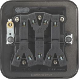 Knightsbridge  10AX 3-Gang 2-Way Metal Clad Switch