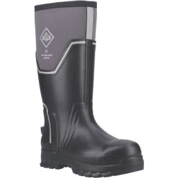 Muck Boots Grit S5 Size 8  Black & Grey  Safety Wellies