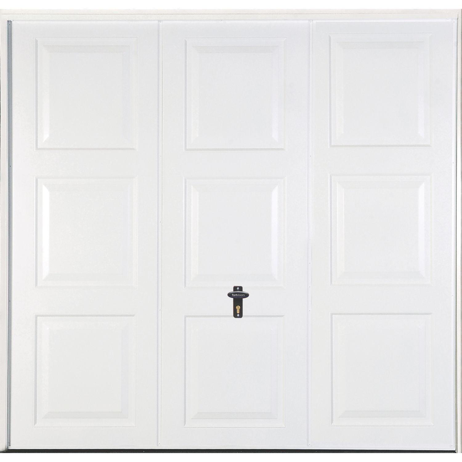Gliderol Georgian 7' 6" x 7' Non-Insulated Framed Steel Up & Over Garage Door White (909FR)