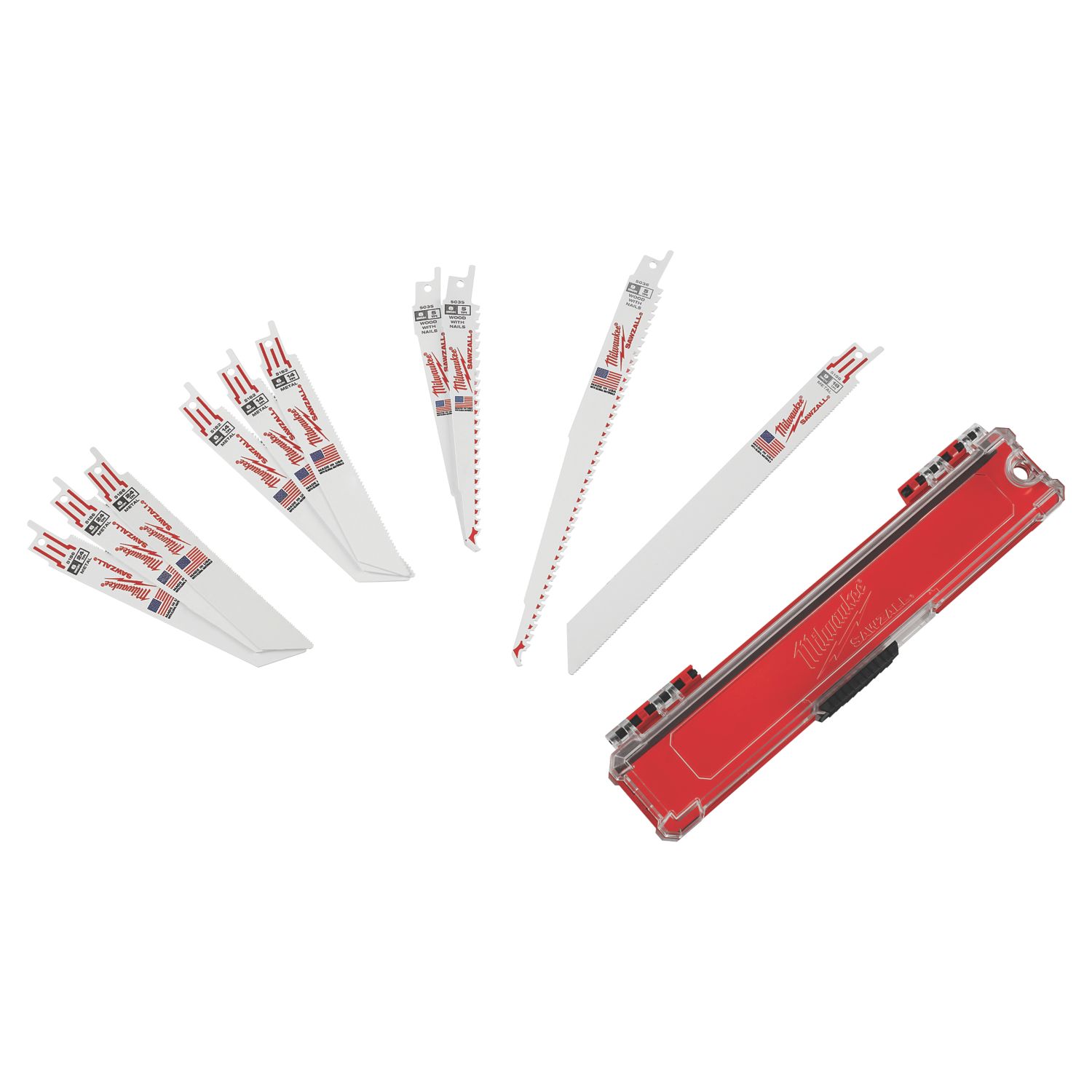 Milwaukee Sawzall 49222211 Multi-Material Blade Set 10 Pieces (909HJ)
