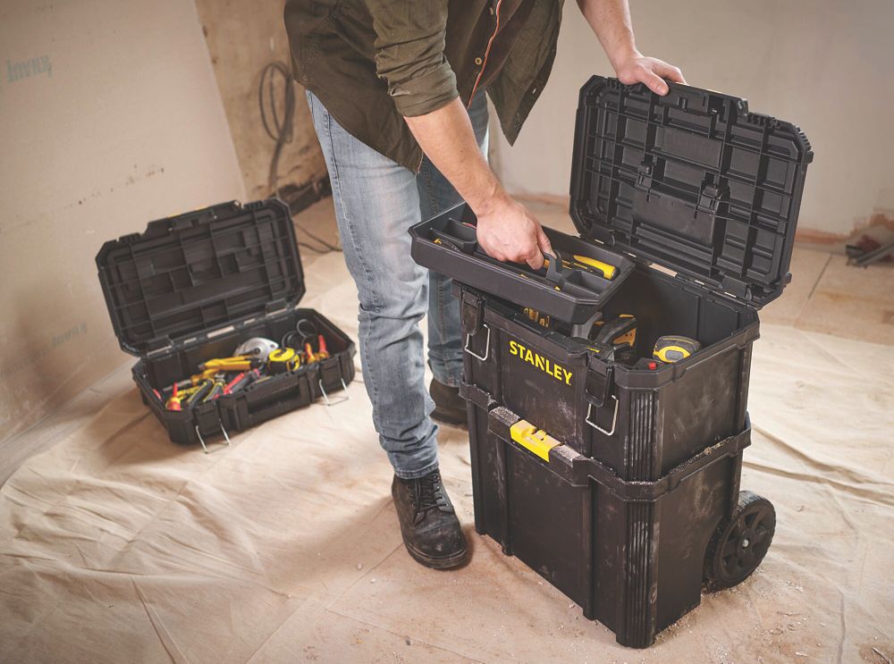 DeWalt TSTAK 3-in-1 Rolling Workshop - Screwfix