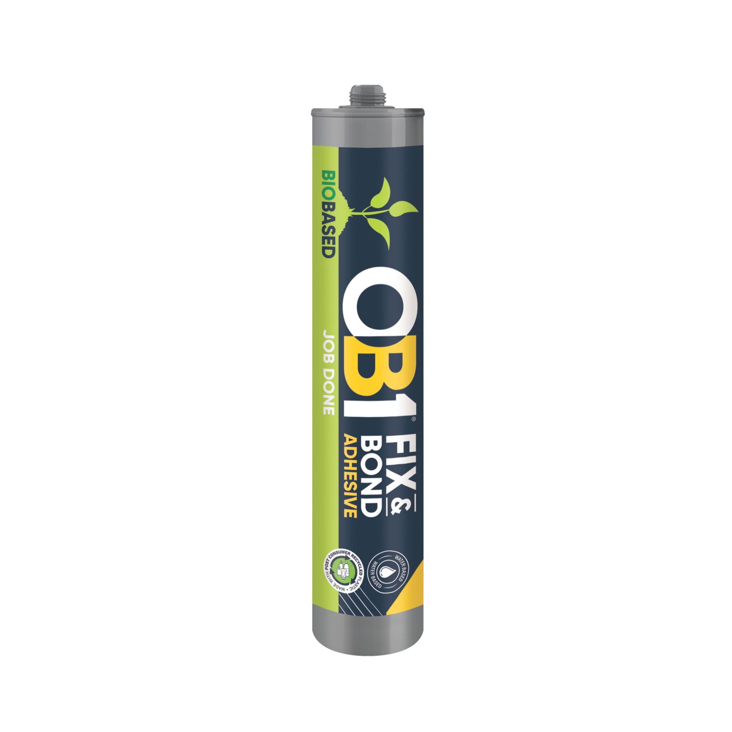 OB1 Bio-Based Fix & Bond Solvent-Free Grab Adhesive White 310ml (909KU)