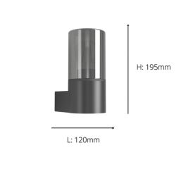 Eglo Cropani Outdoor Wall Light Matt Black