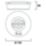 Sylvania LiFeSafe Fixed  Semi-Recessed Non-Maintained Emergency LED Downlight White 2.2W 280/250lm 155mm