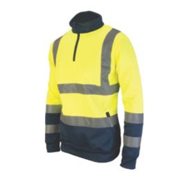 Tough Grit  Hi-Vis Sweatshirt Yellow / Navy Large 47.5" Chest