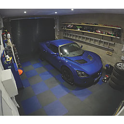 Garage Floor Tile Company X Joint Interlocking Floor Tile Blue 497mm x 497mm 4 Pack