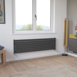 Ximax Fortuna 410mm x 1500mm 2300BTU Anthracite Horizontal Designer Radiator