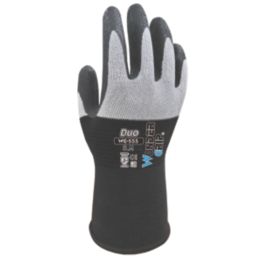 Wonder Grip WG-555 Duo  Gloves Black/White Medium