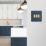 Varilight  10A 3-Gang 2-Way Light Switch  Midnight Blue with Colour-Matched Inserts