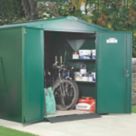 Asgard Gladiator Plus 2 7' 6" x 14' 6" (Nominal) Apex Metal Shed Green