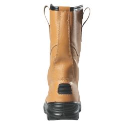 Site Gravel   Safety Rigger Boots Tan Size 12