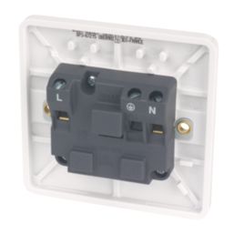 Hager Sollysta WMS81 13A 1-Gang Unswitched Socket White with White Inserts