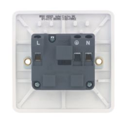 Hager Sollysta WMS81 13A 1-Gang Unswitched Socket White with White Inserts